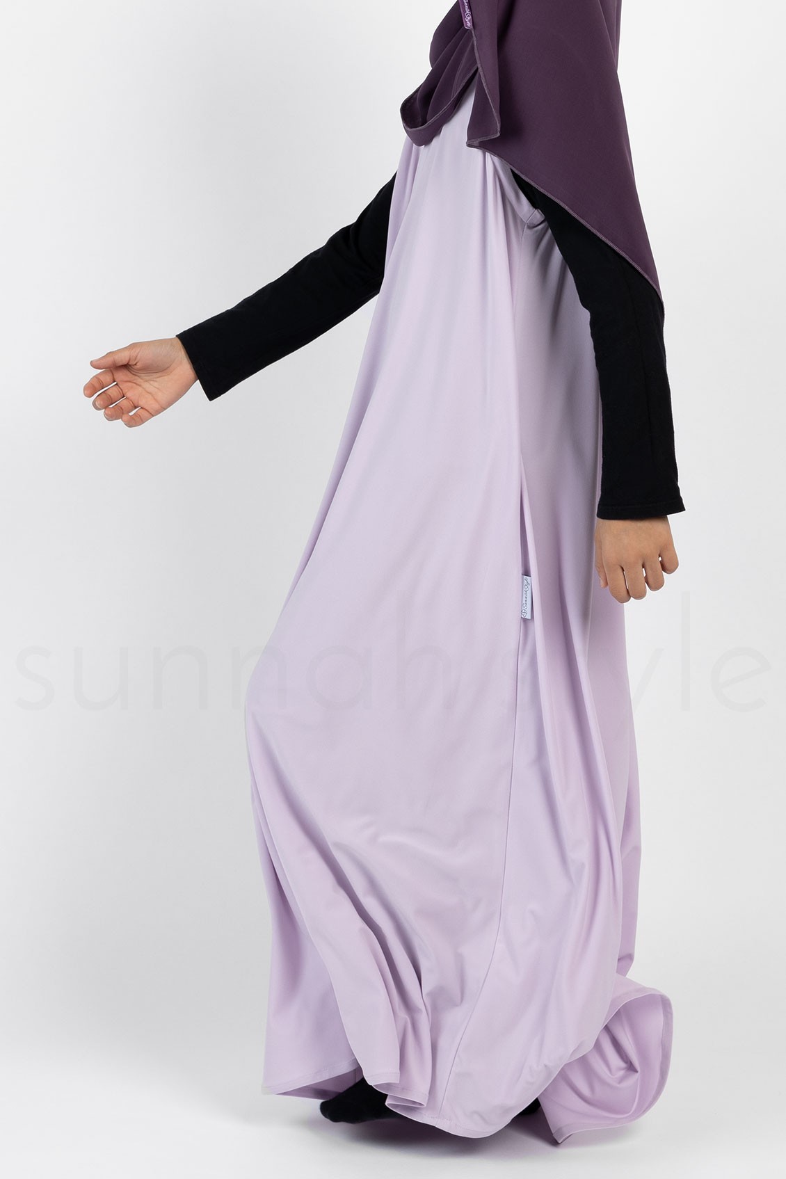 Sunnah Style Girls Sleeveless Jersey Abaya Lavender